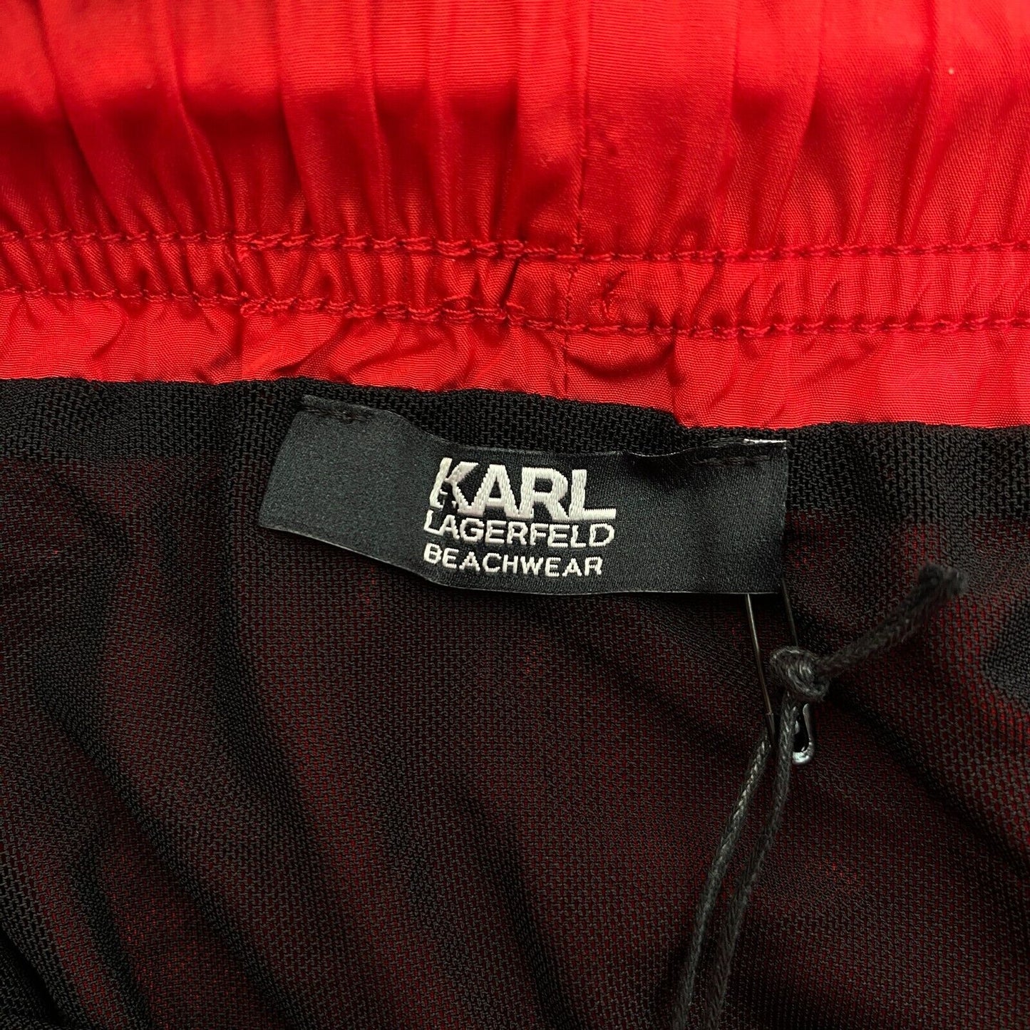 Karl Lagerfeld Red Classic Regular Fit Board Swimming Shorts Size S