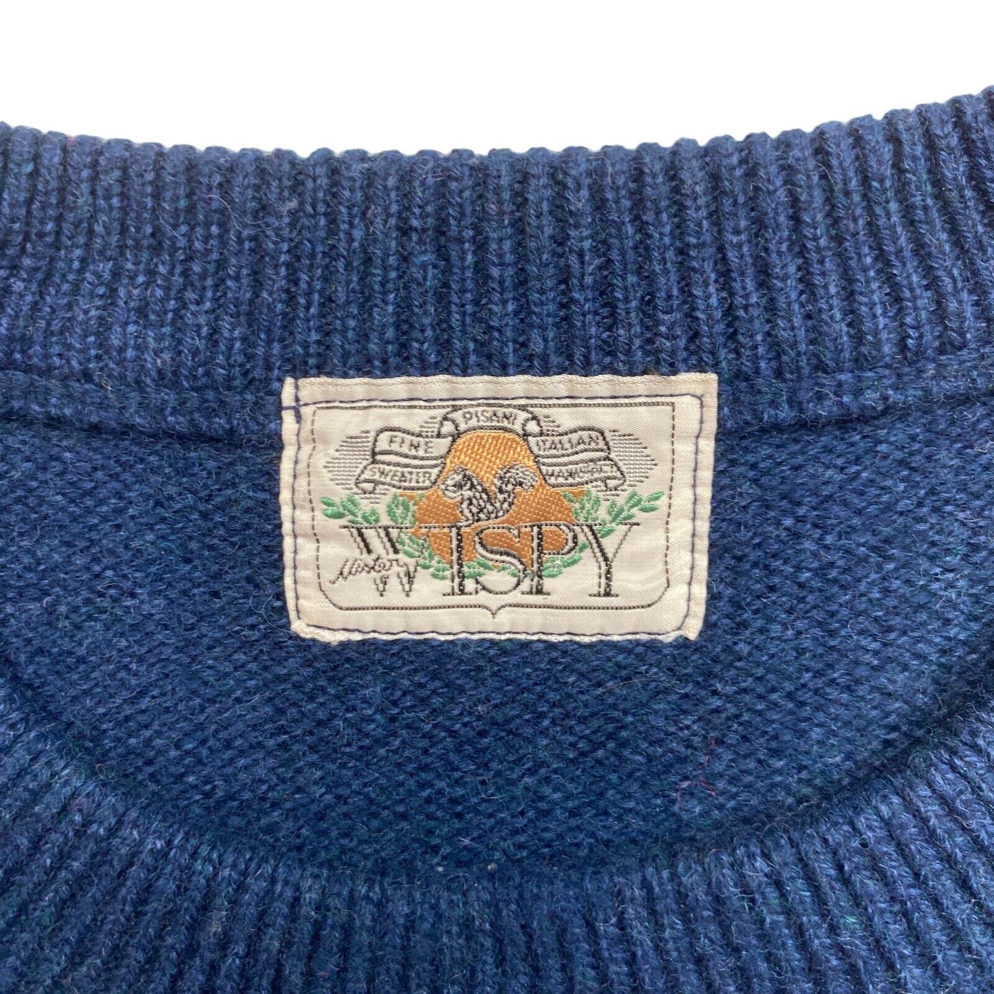 Cosby Vintage Retro 90s Wispy Blue Sweater Pullover Size L