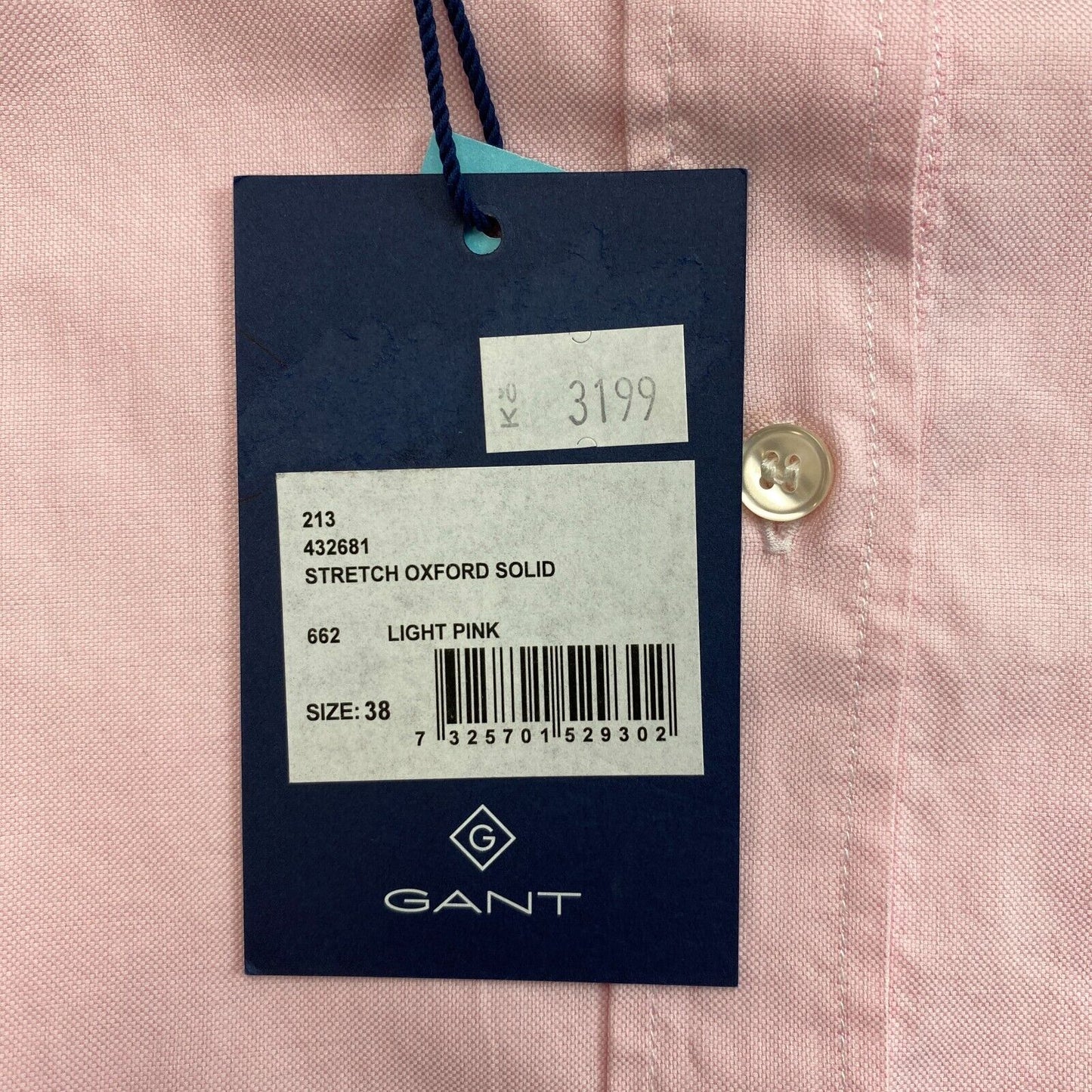 GANT Chemise Oxford stretch rose Taille EU 38 UK 10 US 8