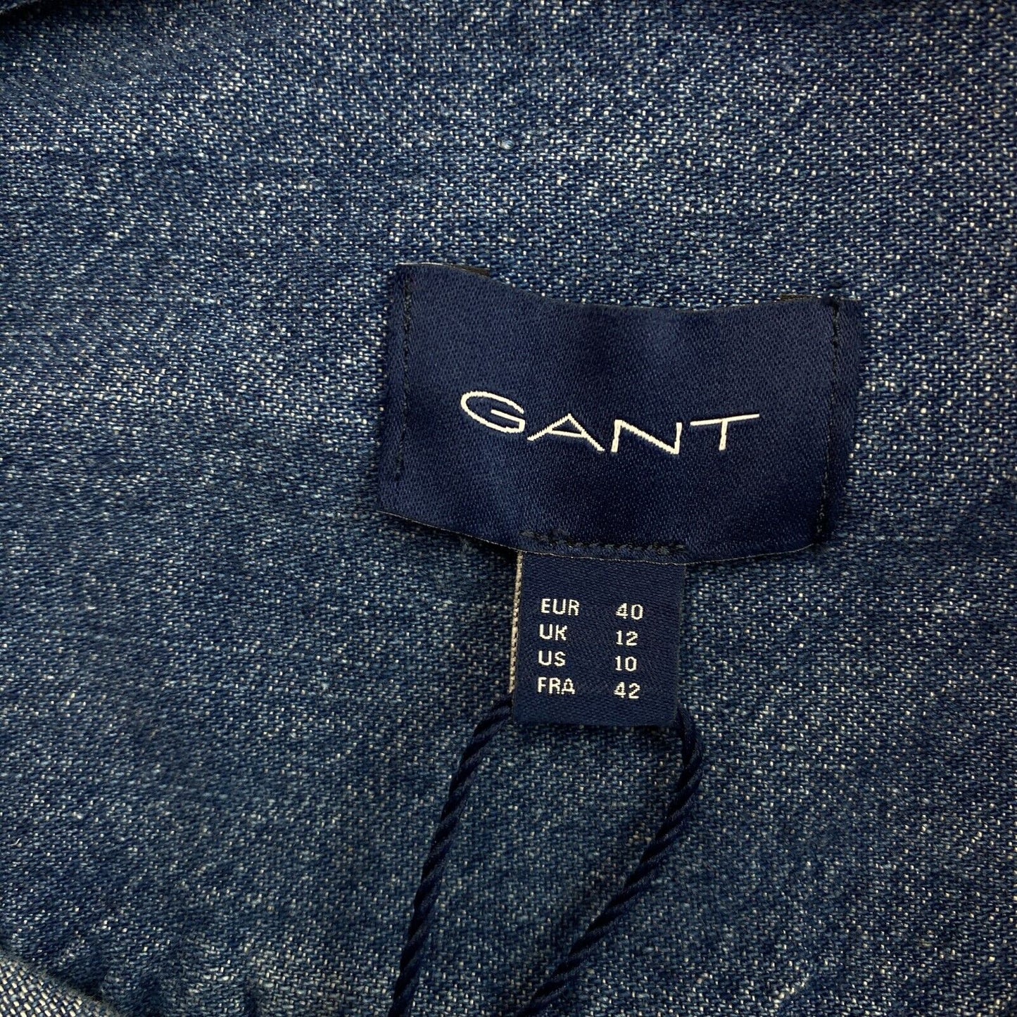 GANT Dunkelblaues Relaxed-Jeanshemd Größe EU 40 UK 12 US 10