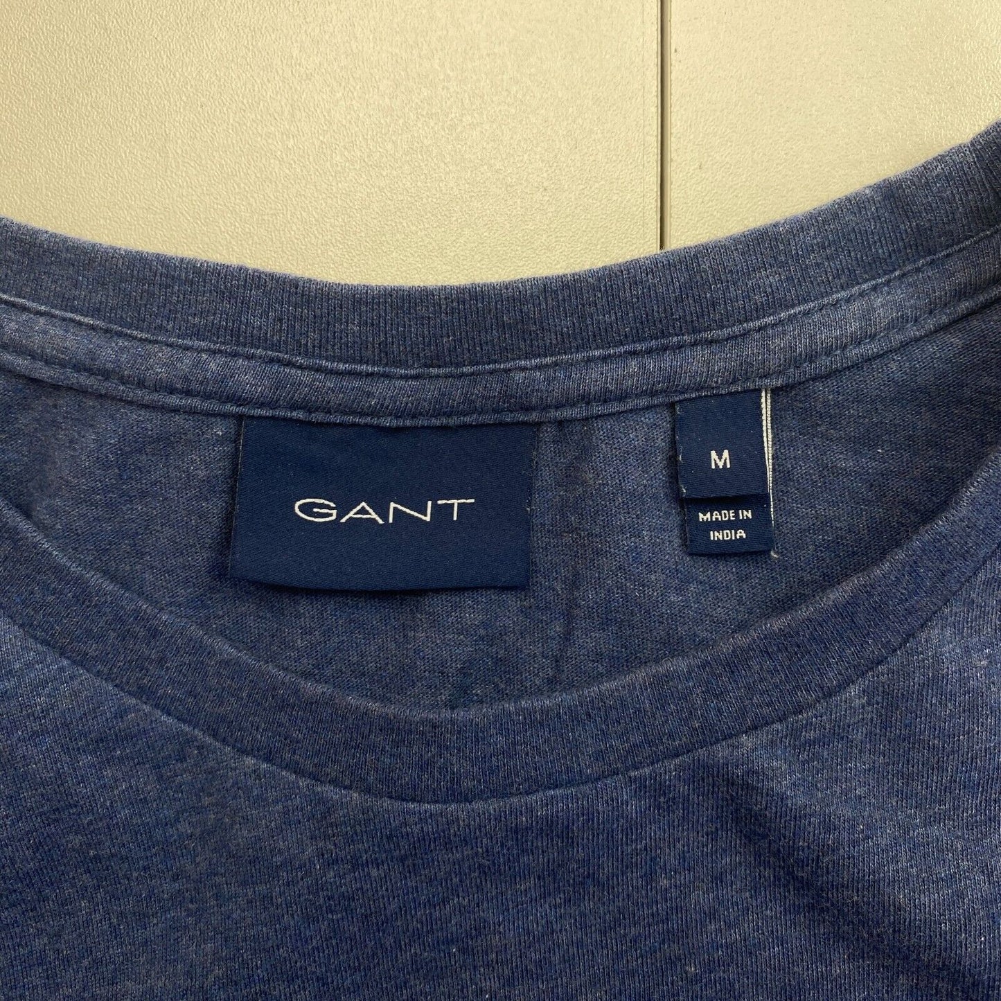 GANT Men Dark Blue Original Crew Neck Short Sleeves T Shirt Size M