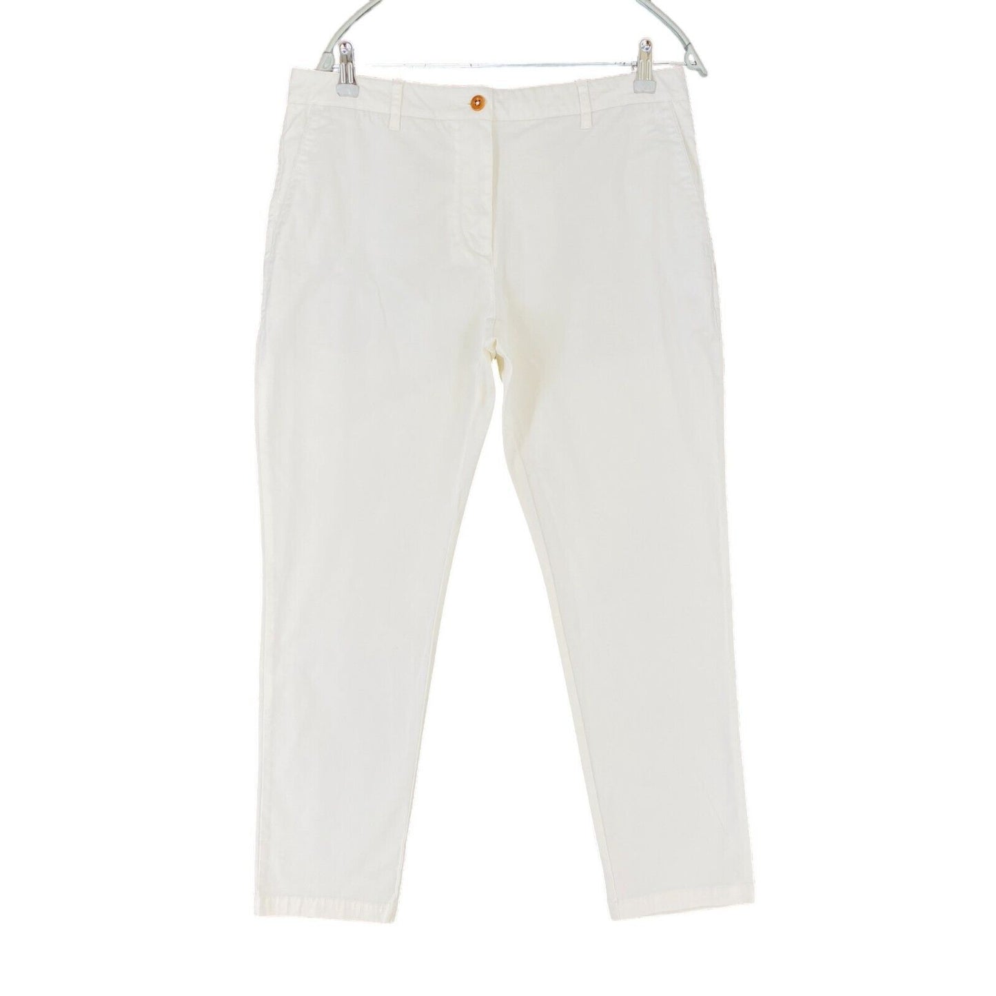 GANT FRYDA Women White Slim it Chino Trousers EUR 42 UK 14 US 12 W32