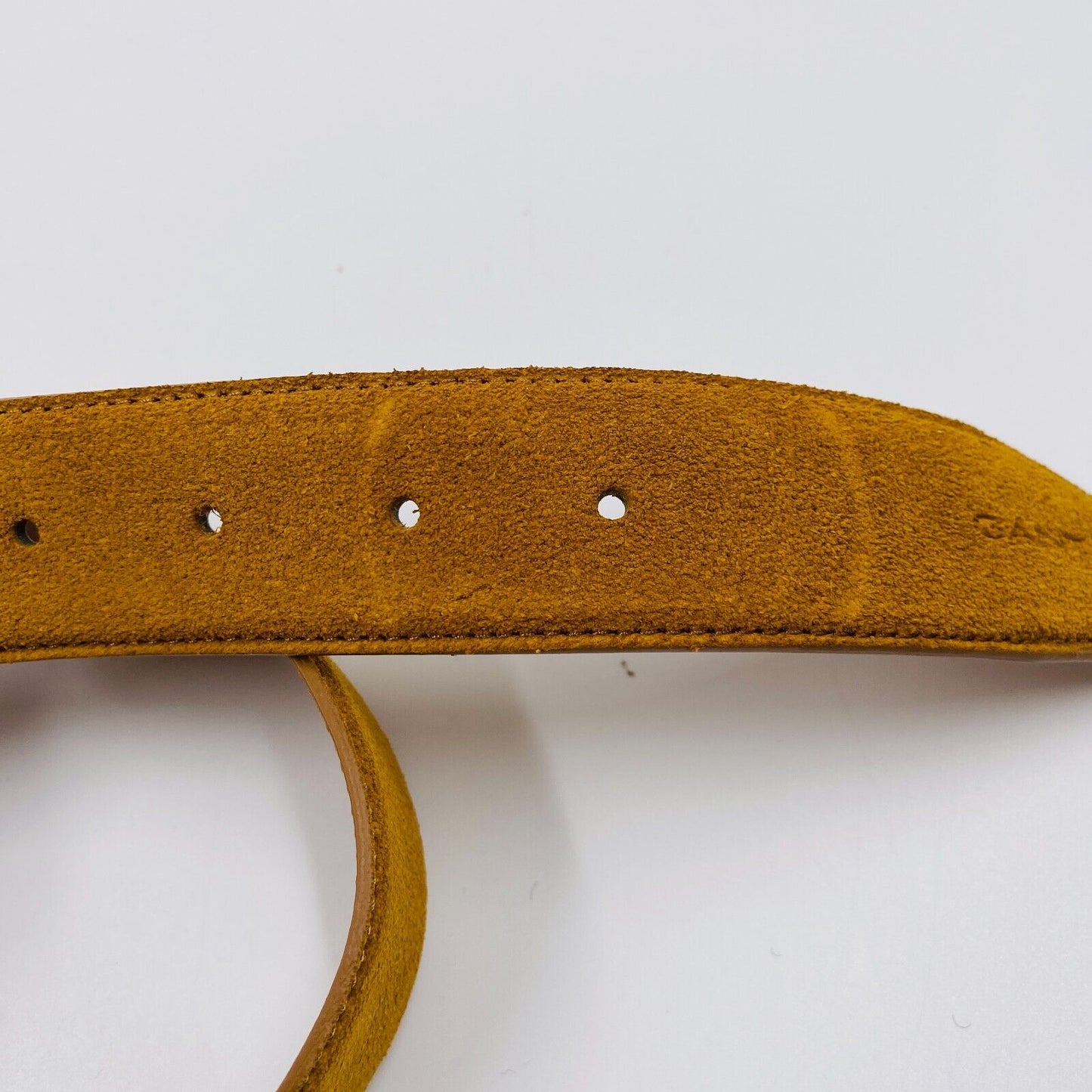 GANT Mens Brown Classic Suede Leather Belt Size 110 cm 43 Inches