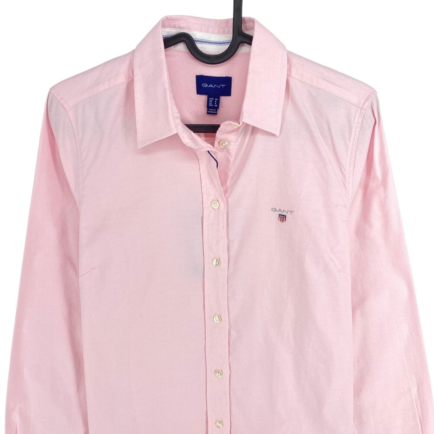 GANT Pink Stretch Oxford Solid Hemd Größe EU 34 UK 6 US 4