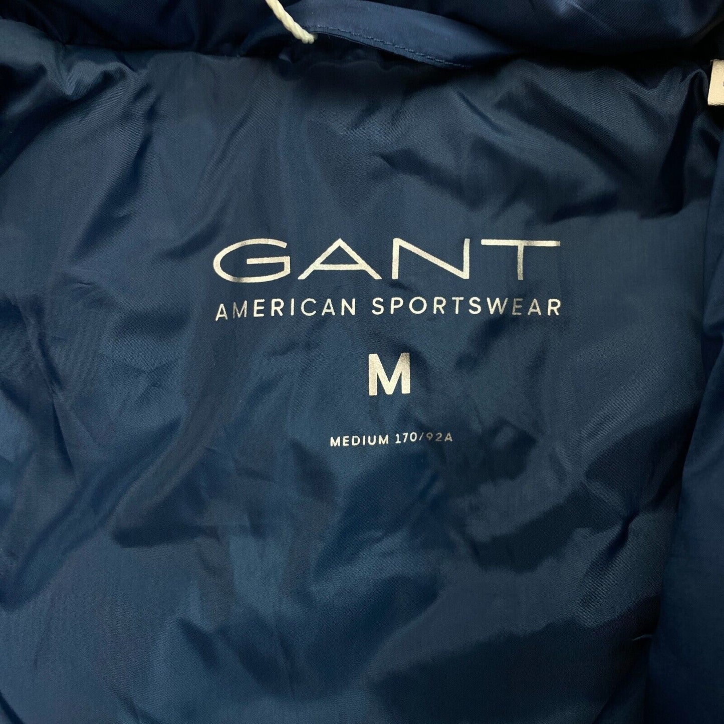 GANT Men Dark Blue Light Down Jacket Coat Size M