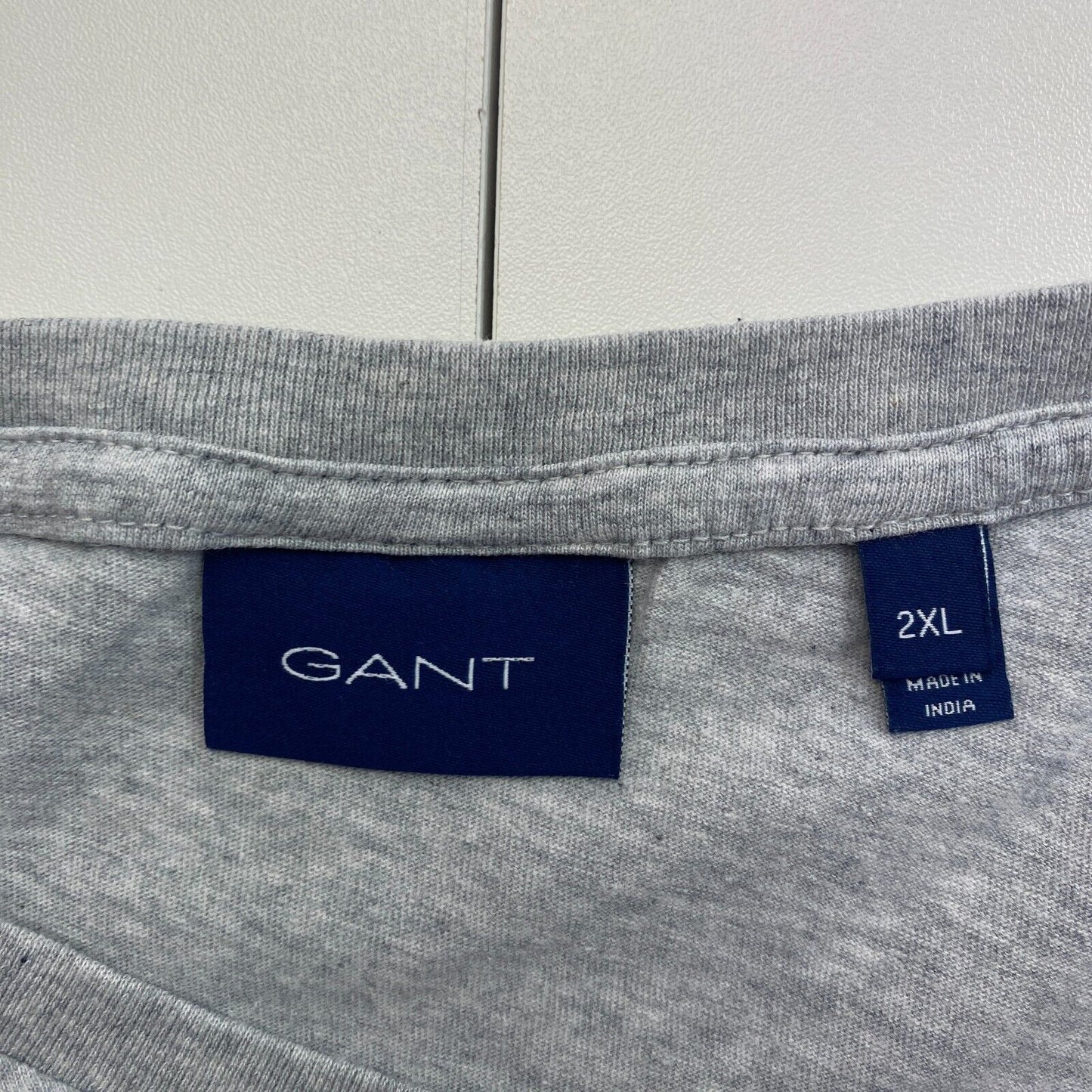 GANT Men Grey Original Crew Neck Short Sleeves T Shirt Size 2XL XXL