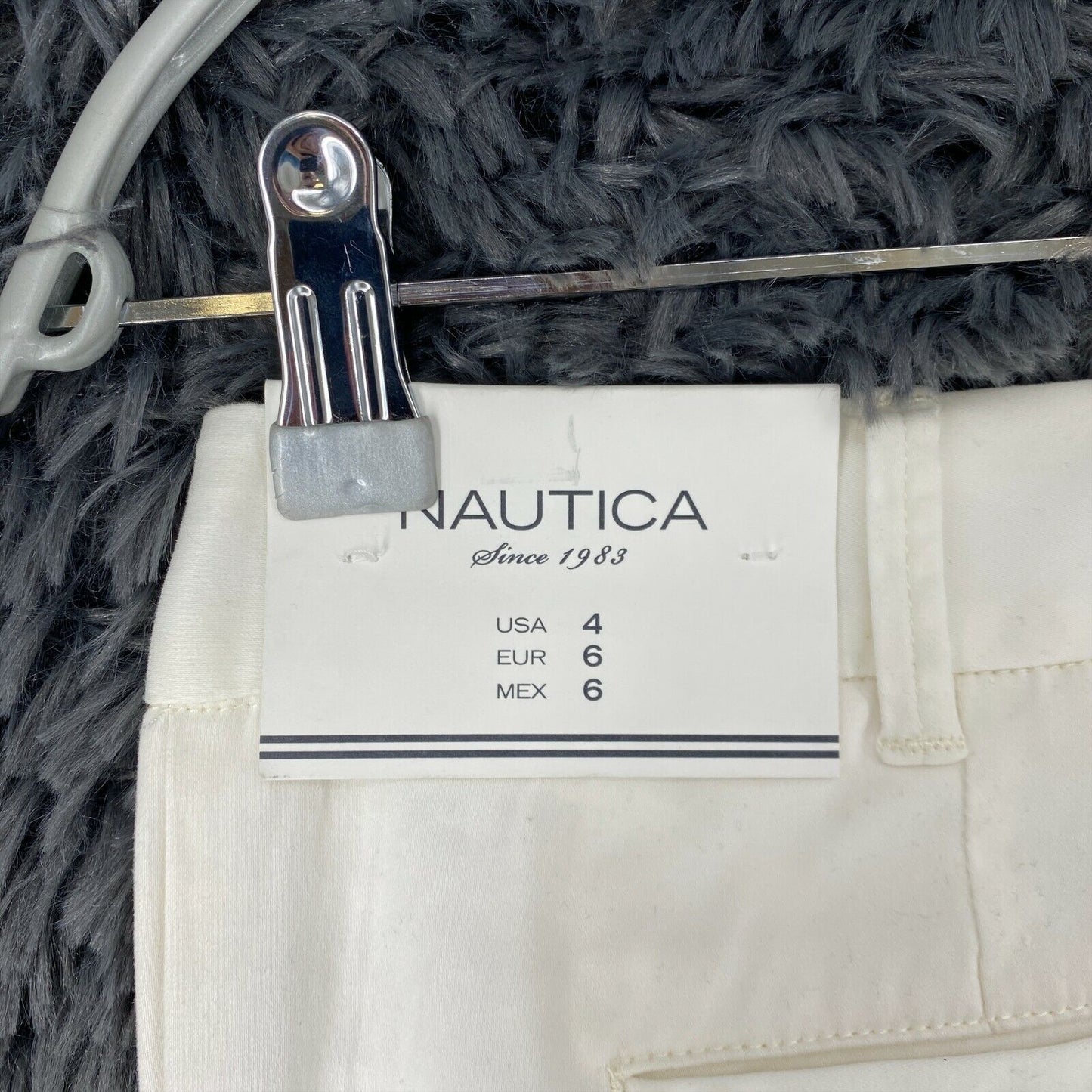 NAUTICA Women White Skinny Fit Trousers Size US 4 W30