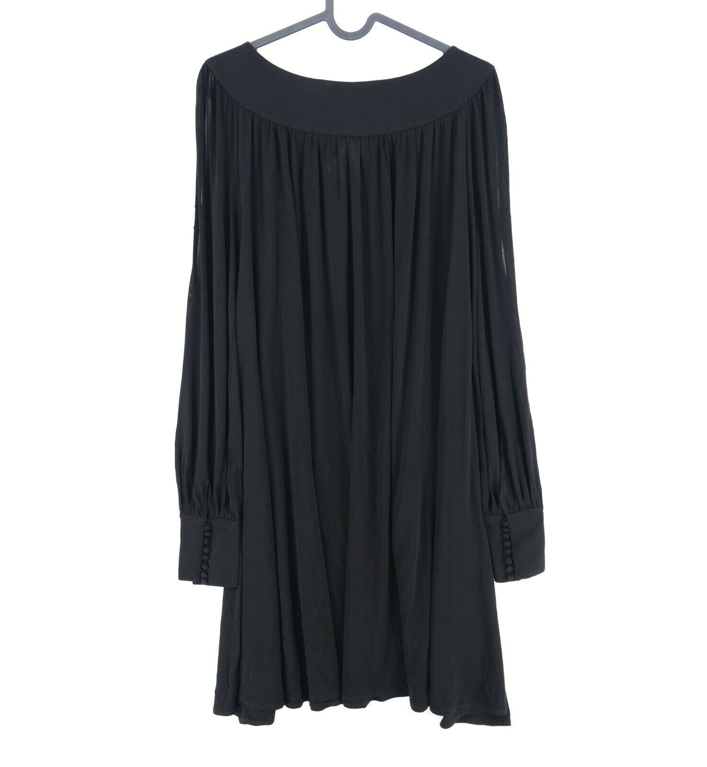 FRENCH CONNECTION Black Flared Crew Neck Long Sleeves Dress Size 10 - S