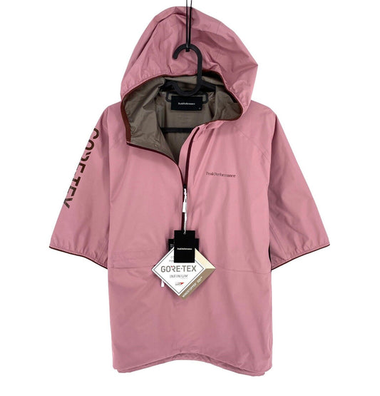 Peak Performance Women Pink GORE-TEX INFINIUM Hooded Anorak Jacket Coat Size M