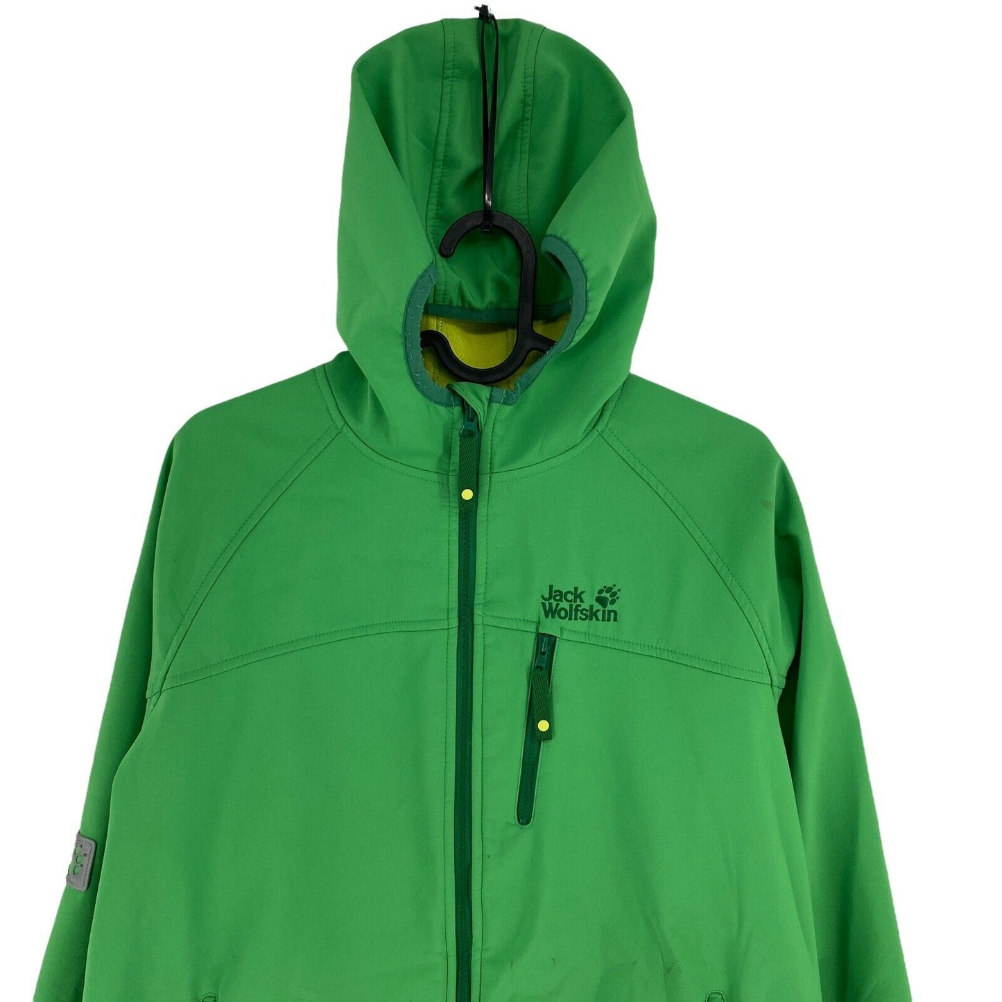 Jack Wolfskin Flexshield Softshell Veste à capuche verte Taille 176 cm 16 ans