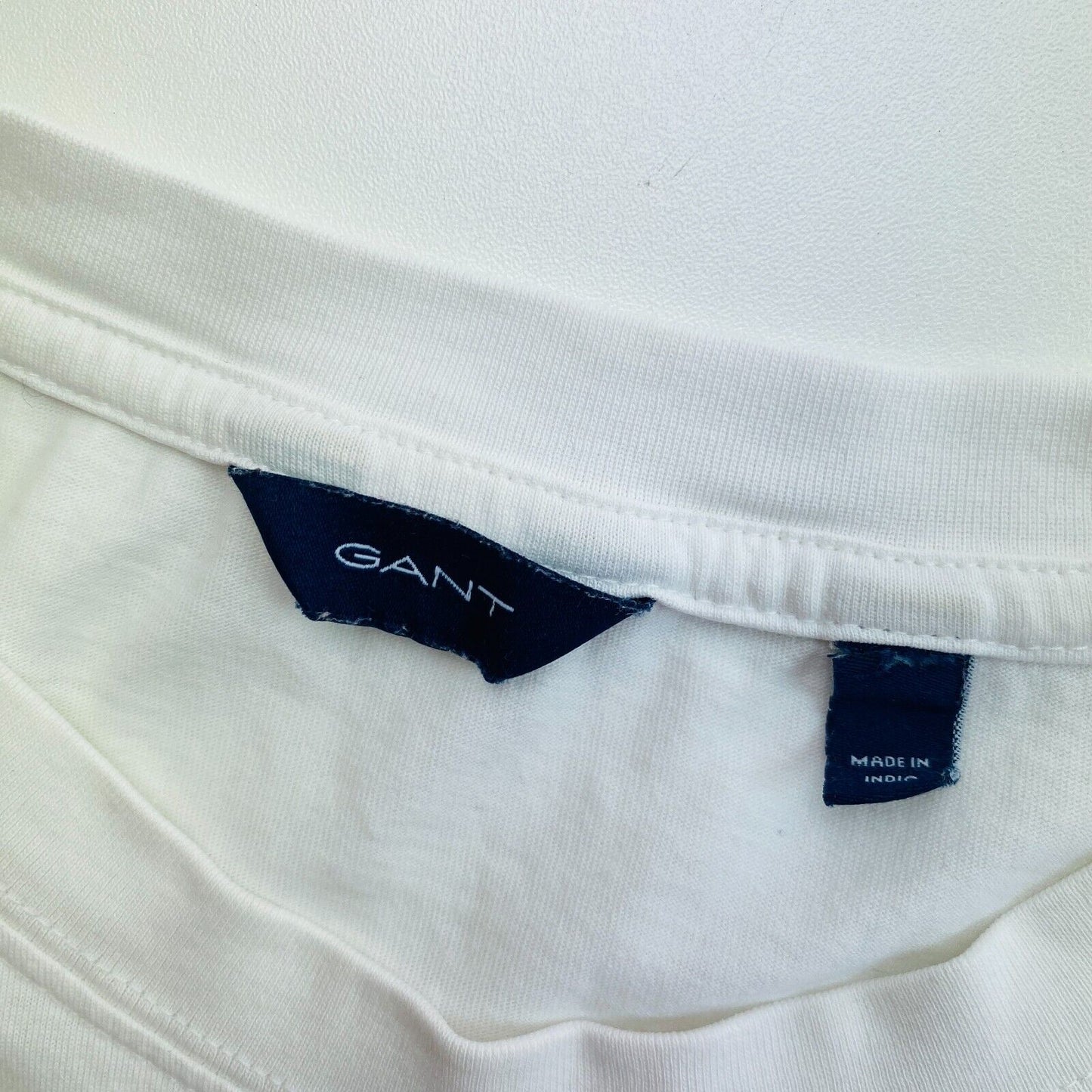 GANT White Rope Icon Crew Neck T Shirt Size S