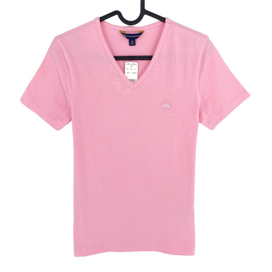 Brooks Brothers T-shirt rose à col en V Taille XS