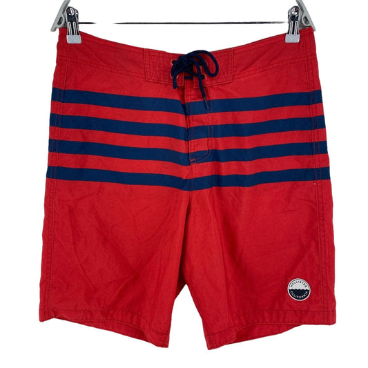 HOLLISTER CALIFORNIA Striped Red Activewear Shorts Size M