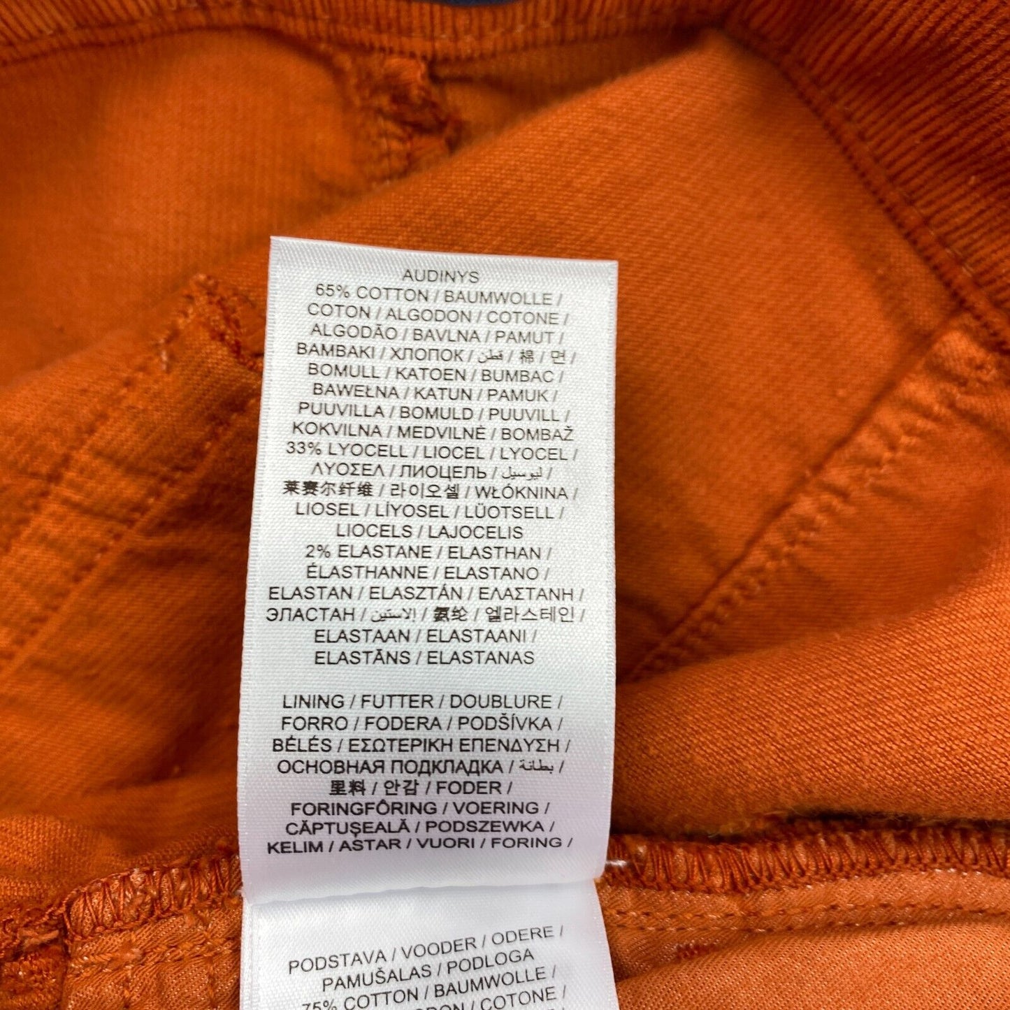 GANT Damen FARLA Cord-Jeans in Slim Fit, verkürzte Jeans in Dunkelorange, Größe W30