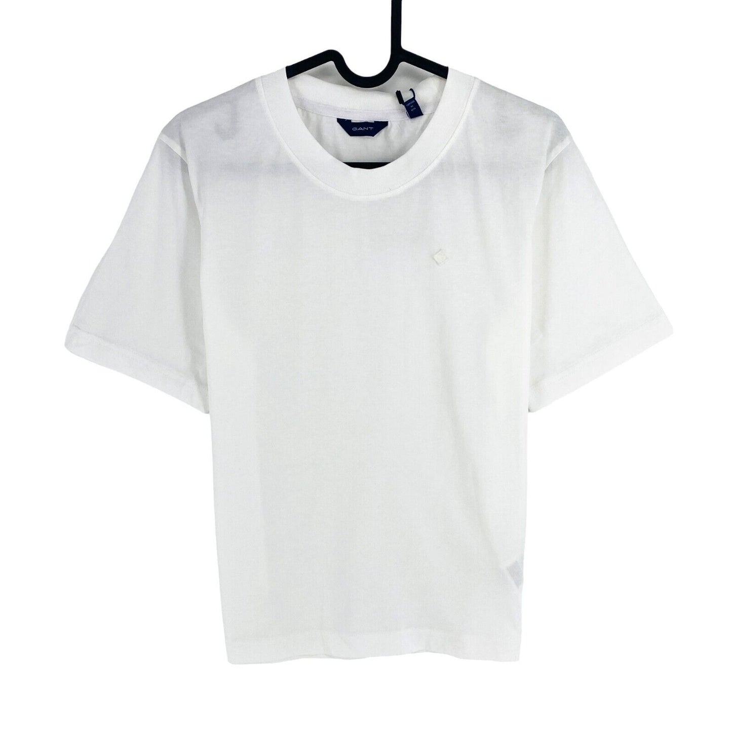 GANT Women White Icon G Essential Crew Neck Short Sleeve T Shirt Size M