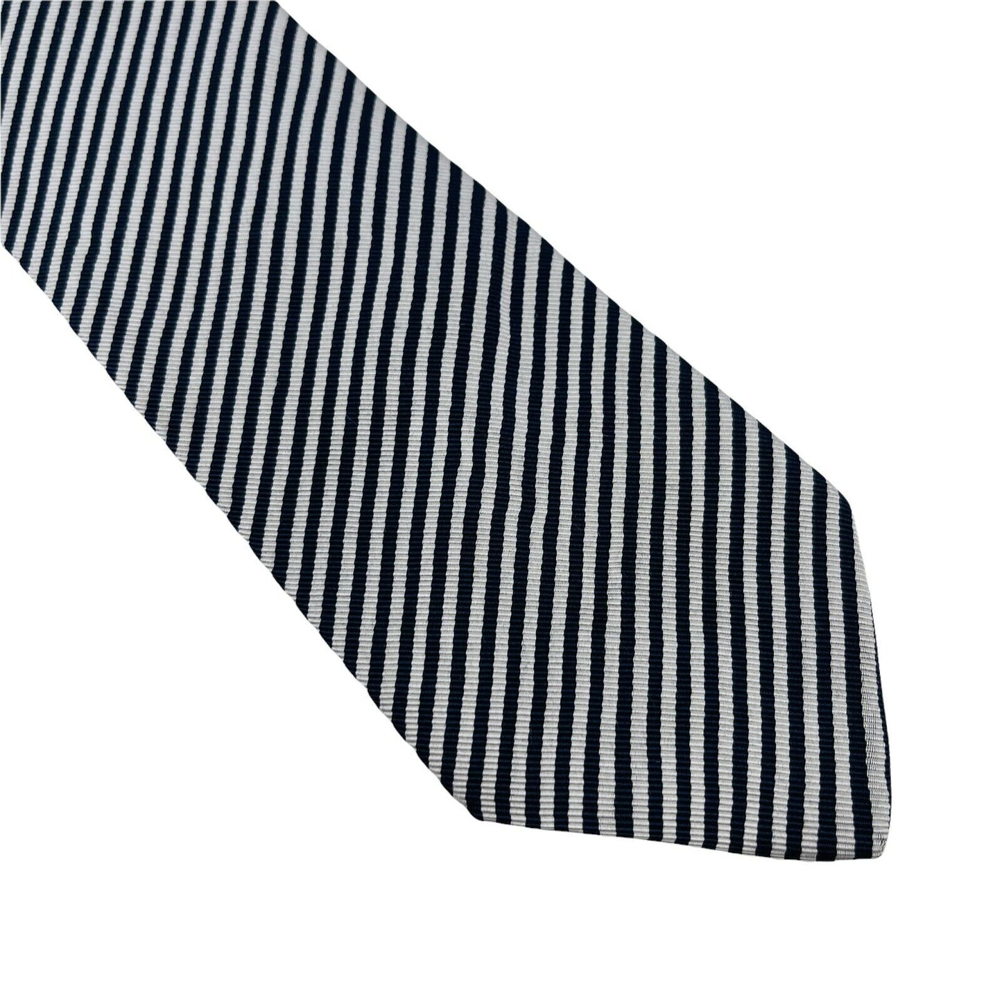 GANT Grey Blue Striped 100% Silk Hand Made Tie