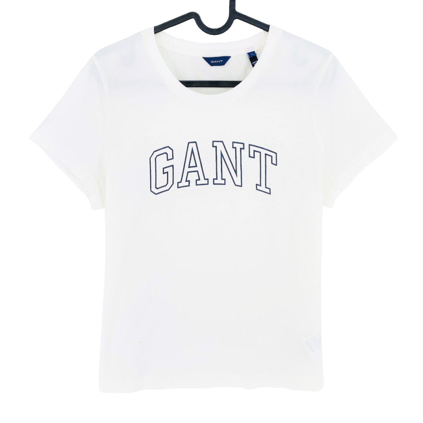 GANT T-shirt à col rond blanc Arch Outline Taille L