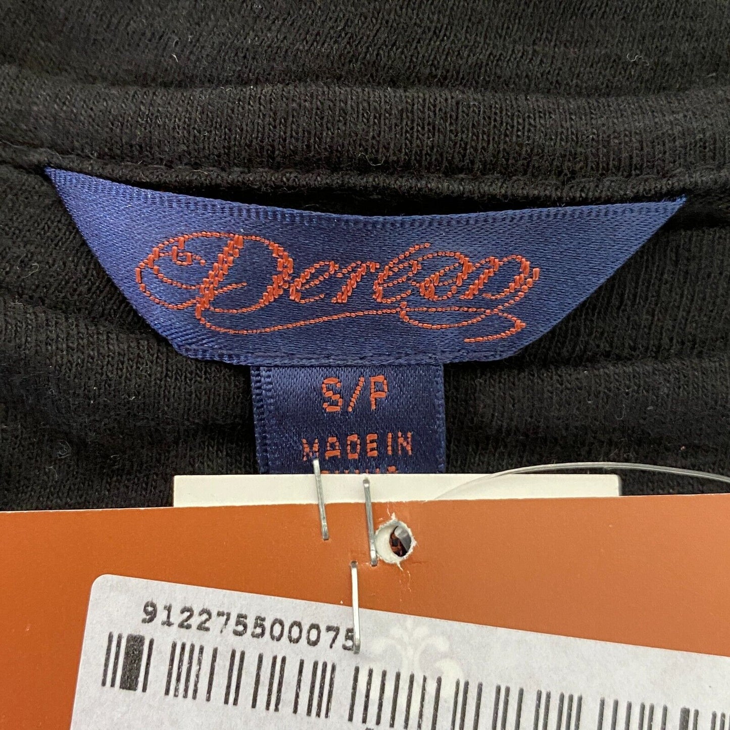 DEREON T-shirt noir à col rond Taille S