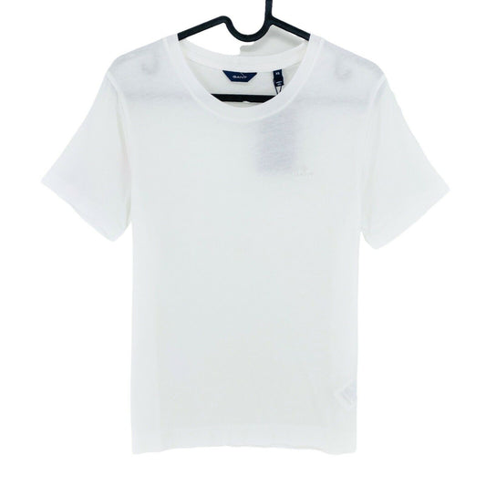 GANT White Original Crew Neck T Shirt Top Size XS