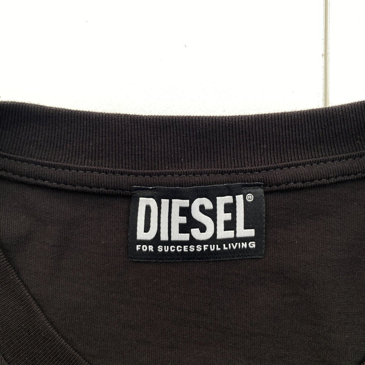 DIESEL Men Black T-JUST-G23 Crew Neck Short Sleeves T Shirt Size XL