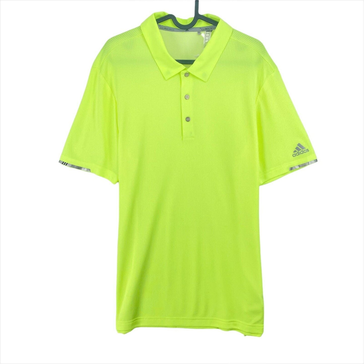 Adidas Golf Climachill Green Regular Fit Polo Shirt Top Size M