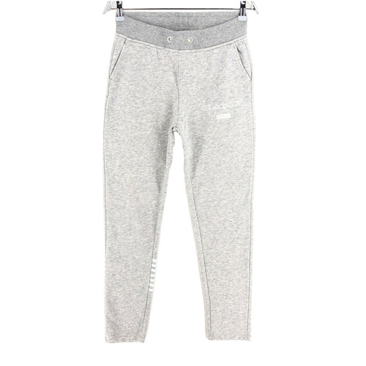 GANT Jogginghose mit Logo, grau, gestreift, Größe S