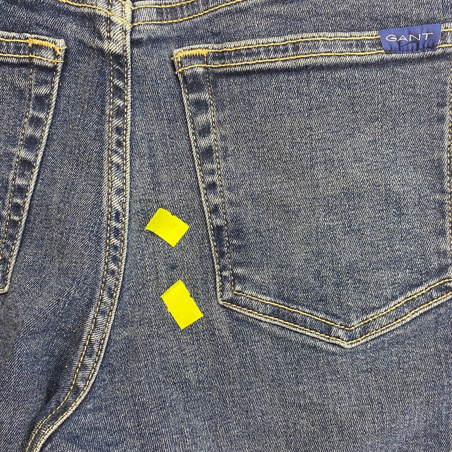 GANT Dunkelblaue Farla verkürzte Slim-Jeans, Größe W26