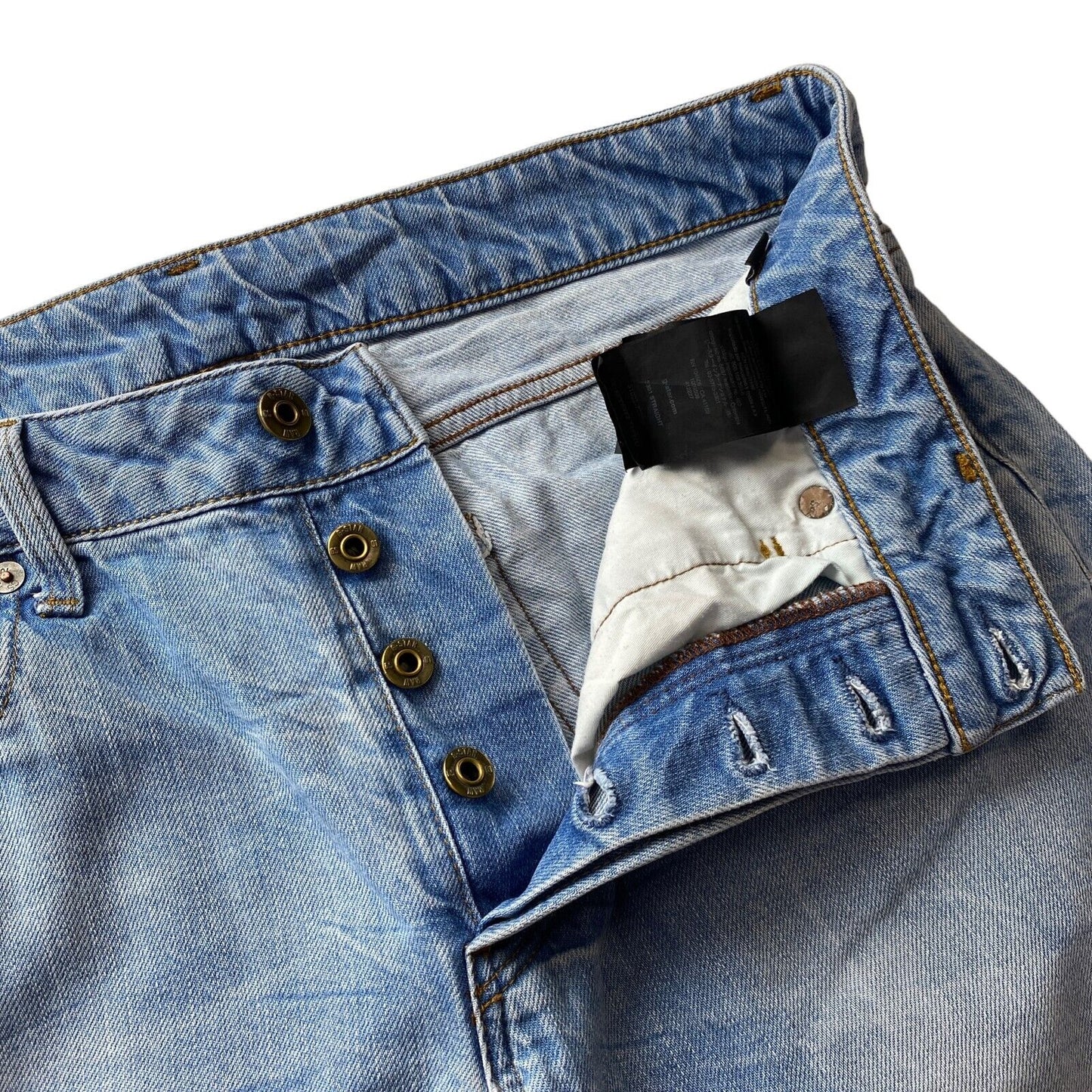 G-STAR 3301 Blaue Jeans mit normaler gerader Passform, W30 L32