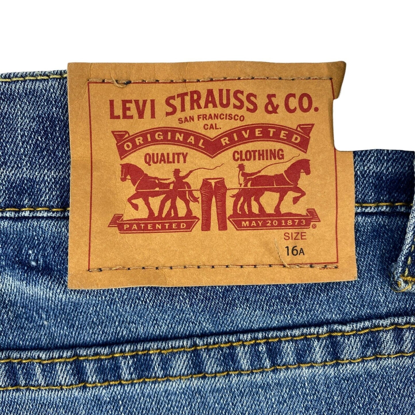 Levi's 510 Boys Blue Skinny Fit Jeans 16 Years W26 L32