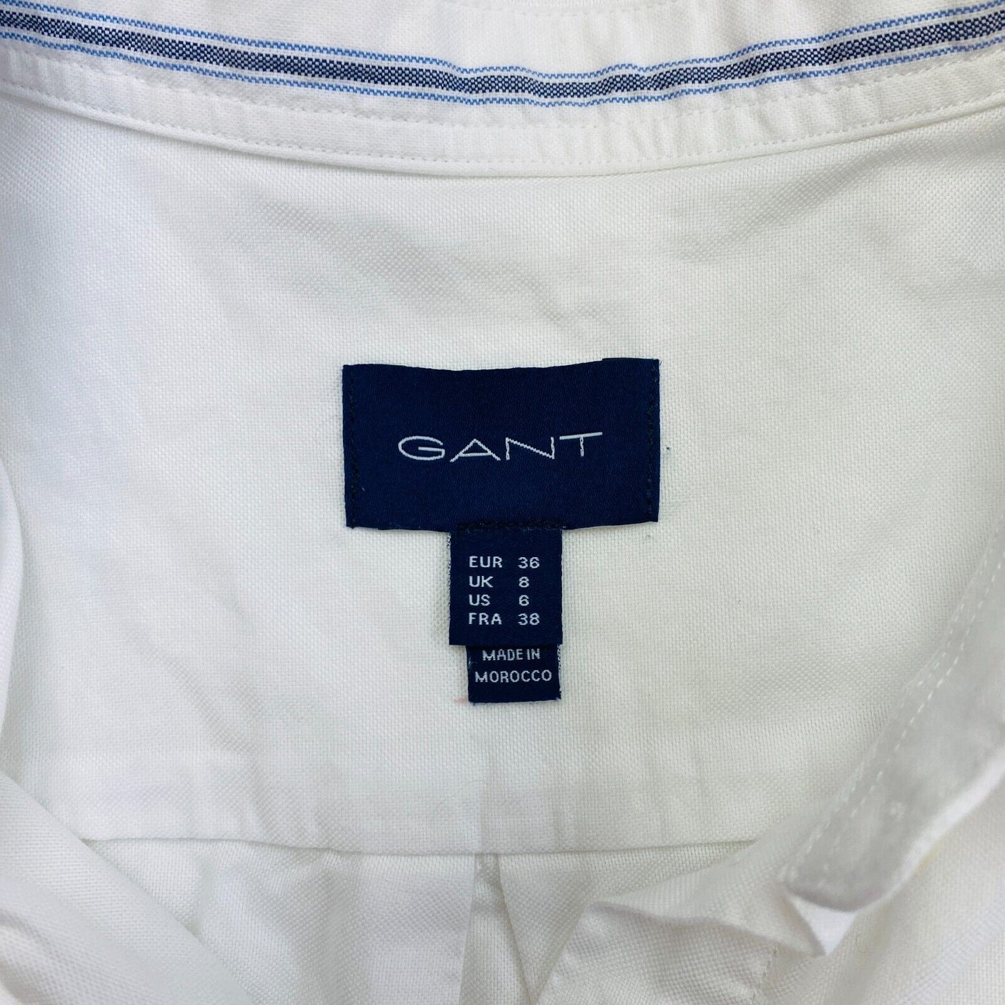 GANT Women White Cotton Shirt Size EU 36 UK 8 US 6