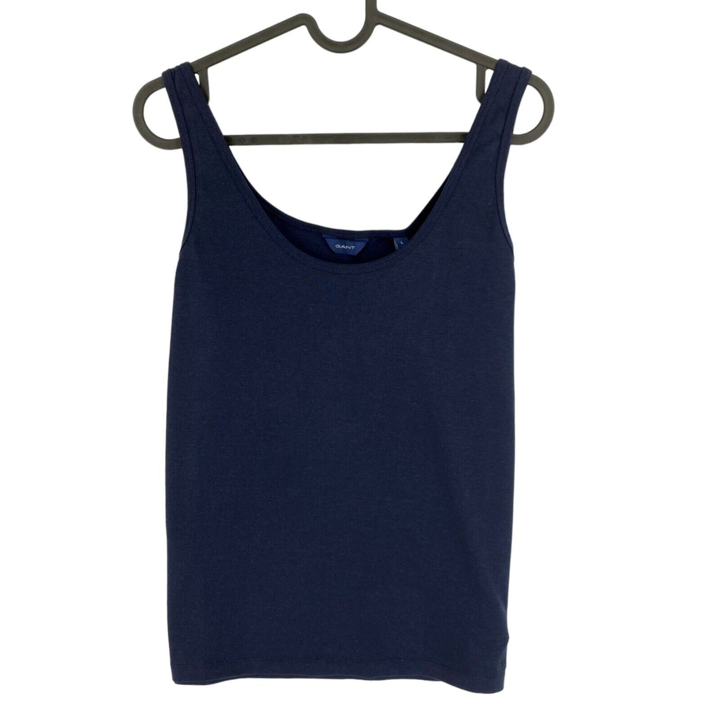 GANT Navy Blue 1x1 Rib Tank Top T Shirt Size S