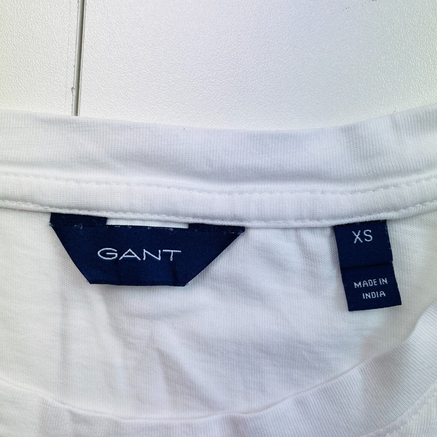 GANT White Original Crew Neck Long Sleeves T Shirt Size XS