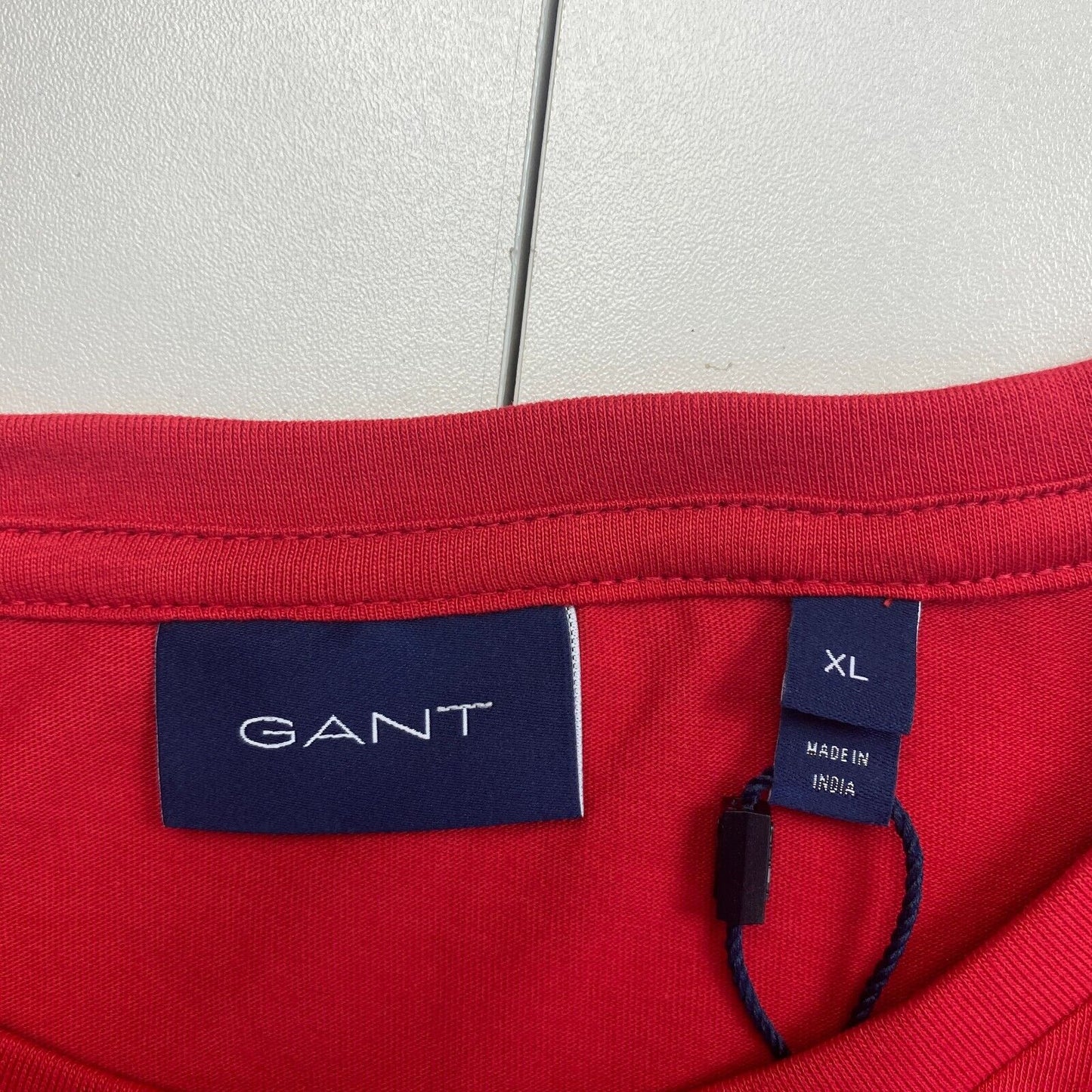 GANT Men Red Original Crew Neck Short Sleeve T Shirt Size XL