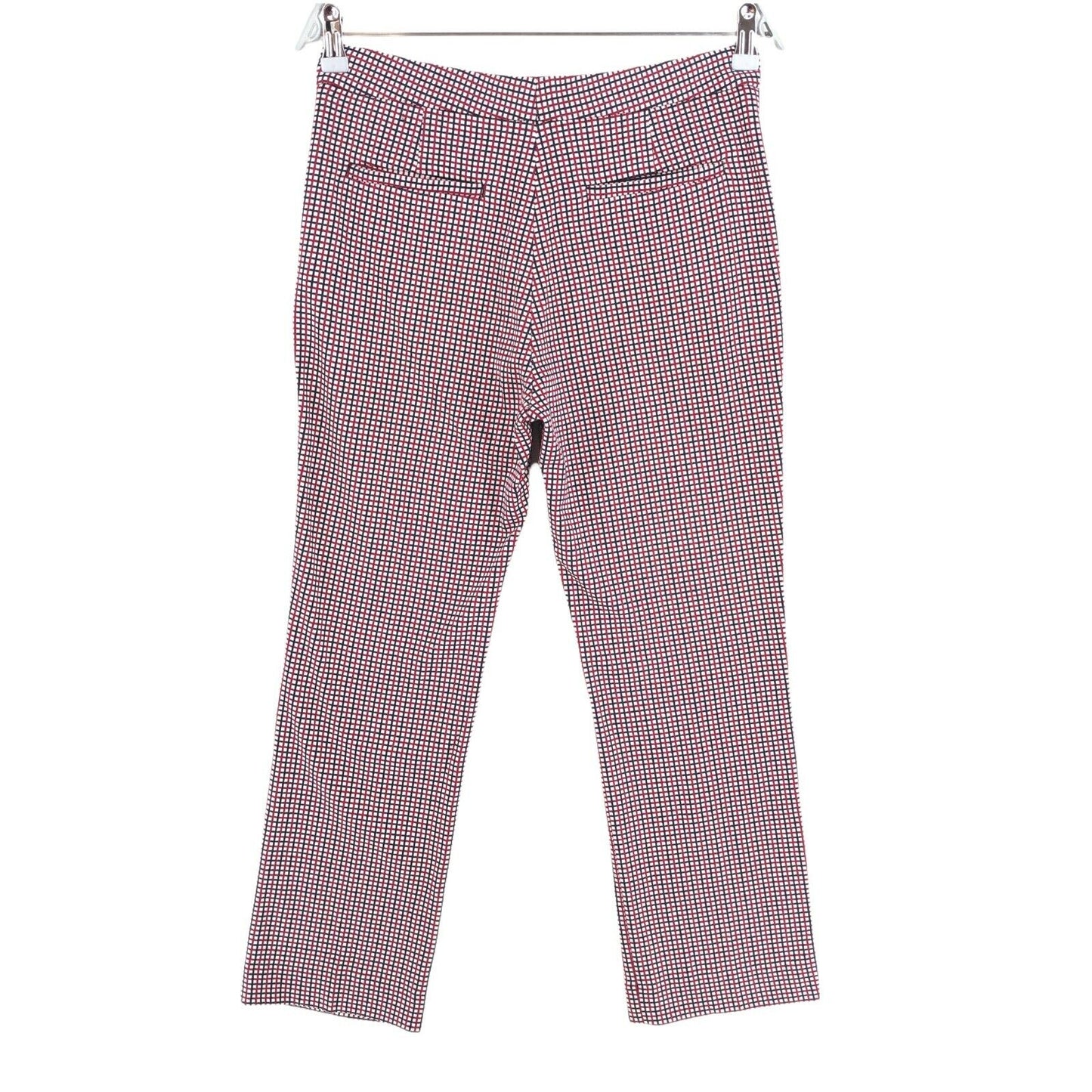 GANT Rote Preppy Check Zigarettenhose Hose Größe EU 38 UK 10 US 8