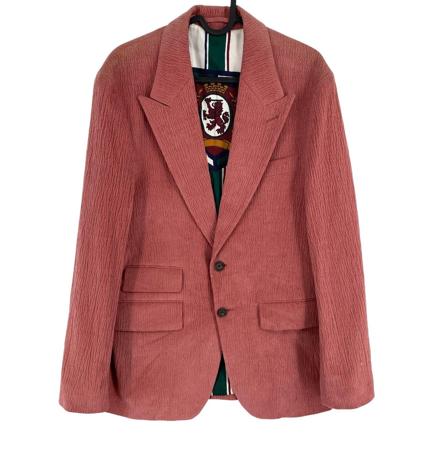 TOMMY HILFIGER Costume Blazer En Velours Côtelé Rose Foncé Taille EU 46 UK/US 36