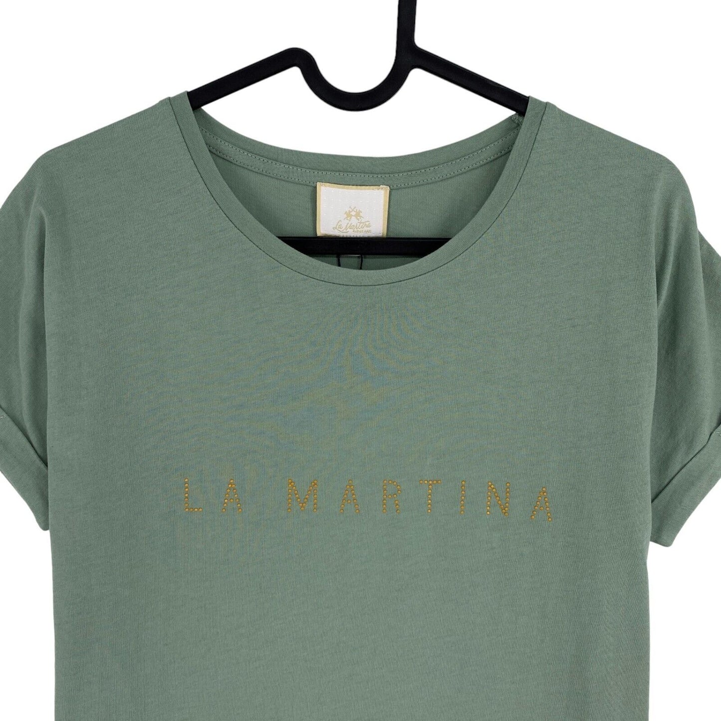 LA MARTINA Green Crew Neck T Shirt Size 1 / XS