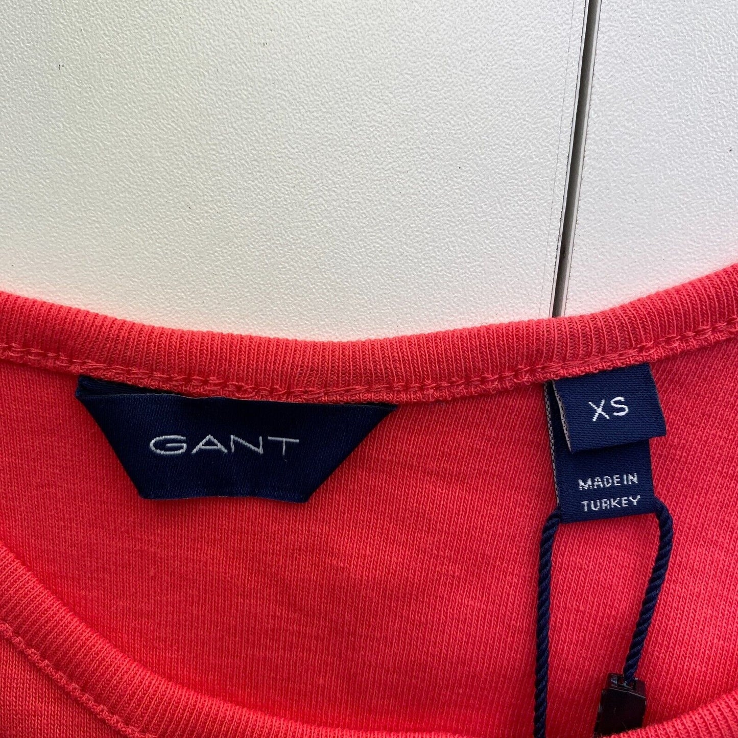 GANT Women Pinkish Red 1x1 Rib Tank Top Size XS