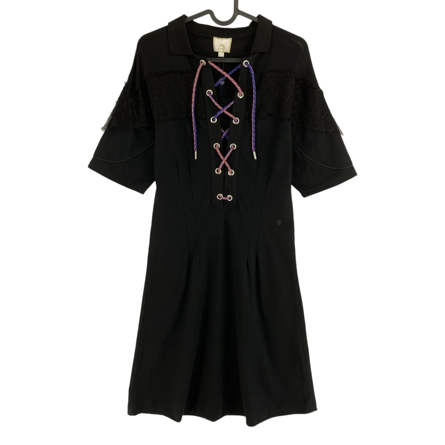 LA MARTINA Black Piquet Dress Size 1 /XS