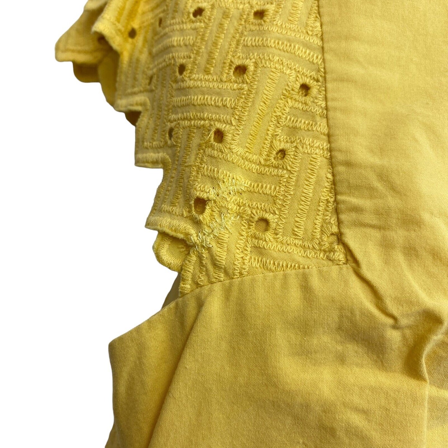 GANT Yellow Broderie Anglaise Dress Size EU 34 36 UK 6 8 US 4 6