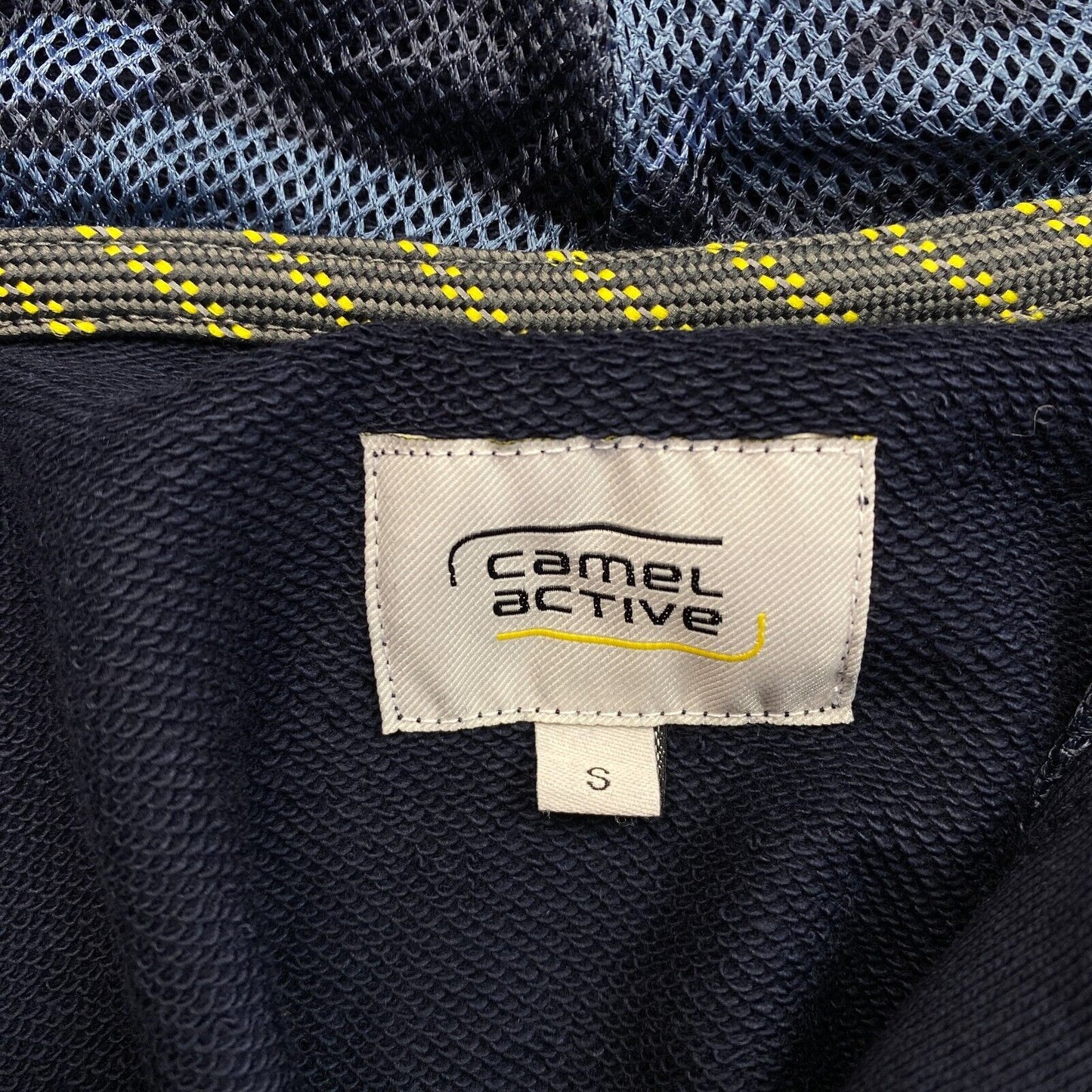 Camel Active Bleu Marine Logo Pull à capuche Pull Taille S