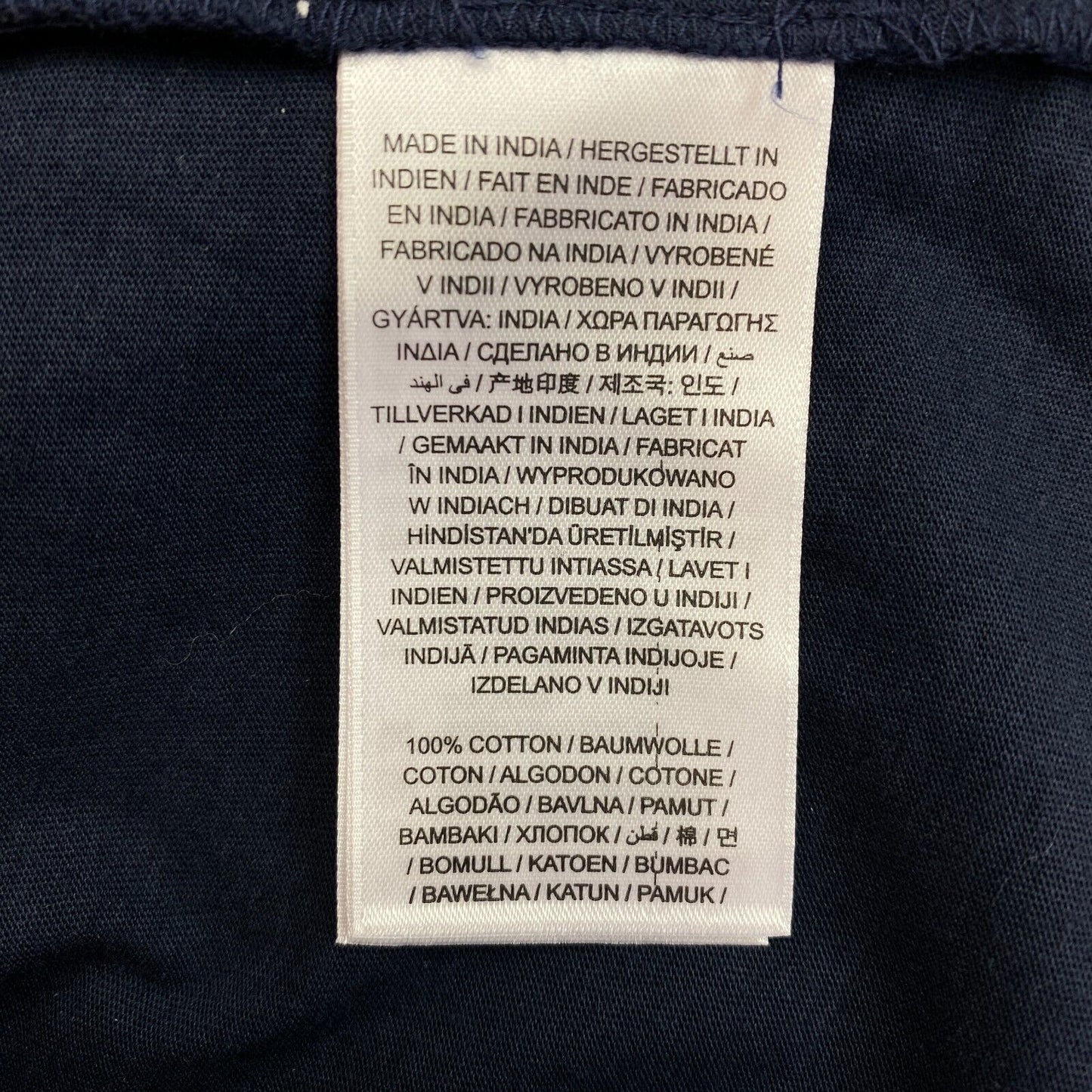 GANT Marineblau Original Langarm Rundhals T-Shirt Größe M