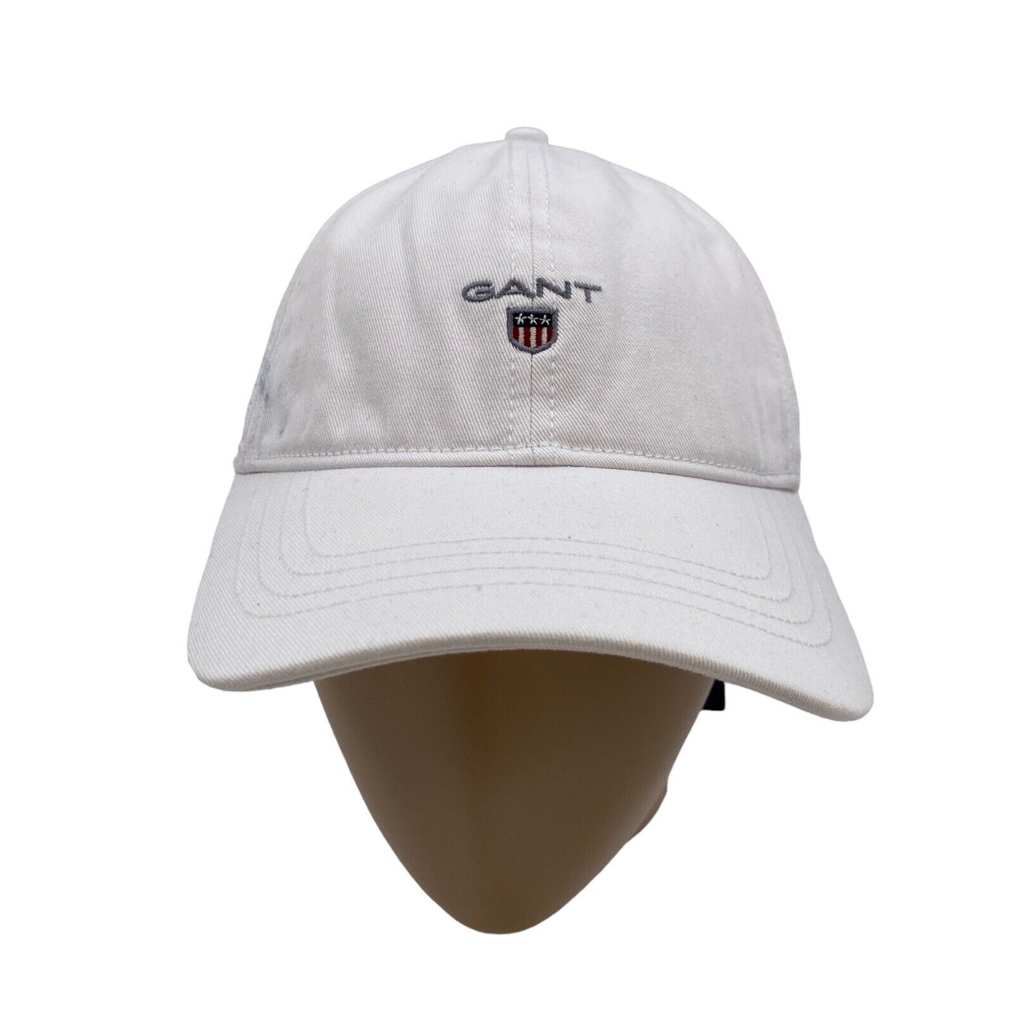 GANT Mens White Cotton Logo Baseball Twill Cap Hat One Size