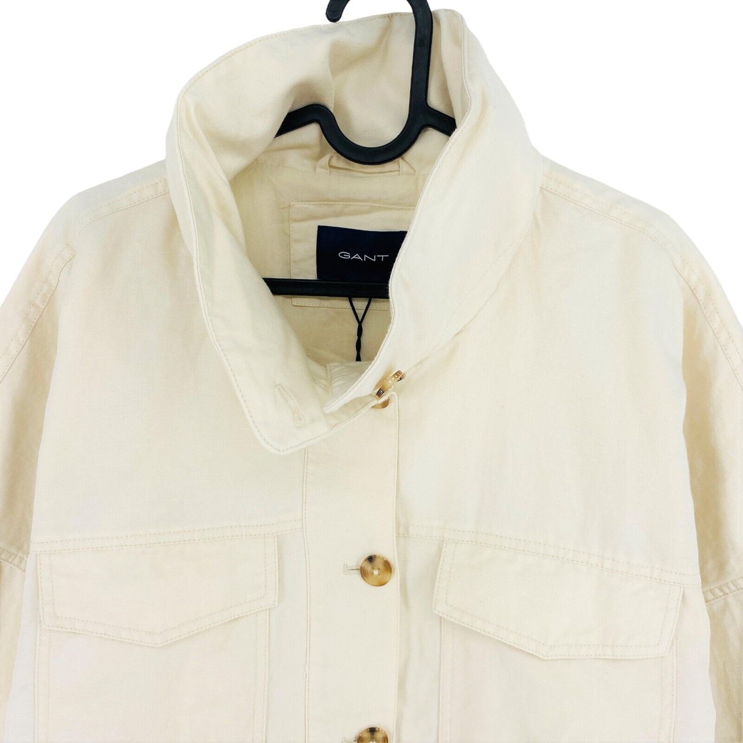 GANT Beige Cotton Linen Field Jacket Size M