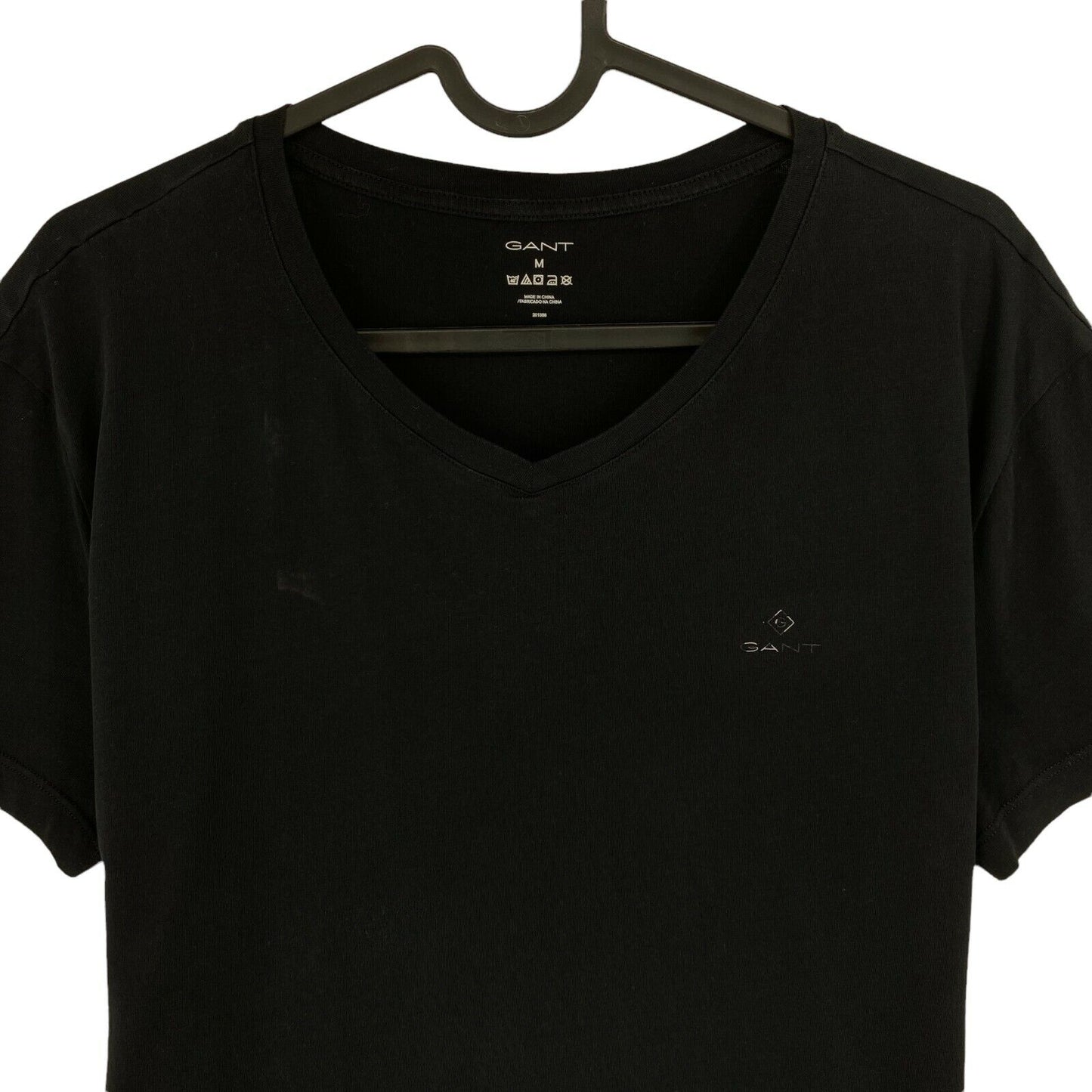 GANT Black V Neck T Shirt Size M