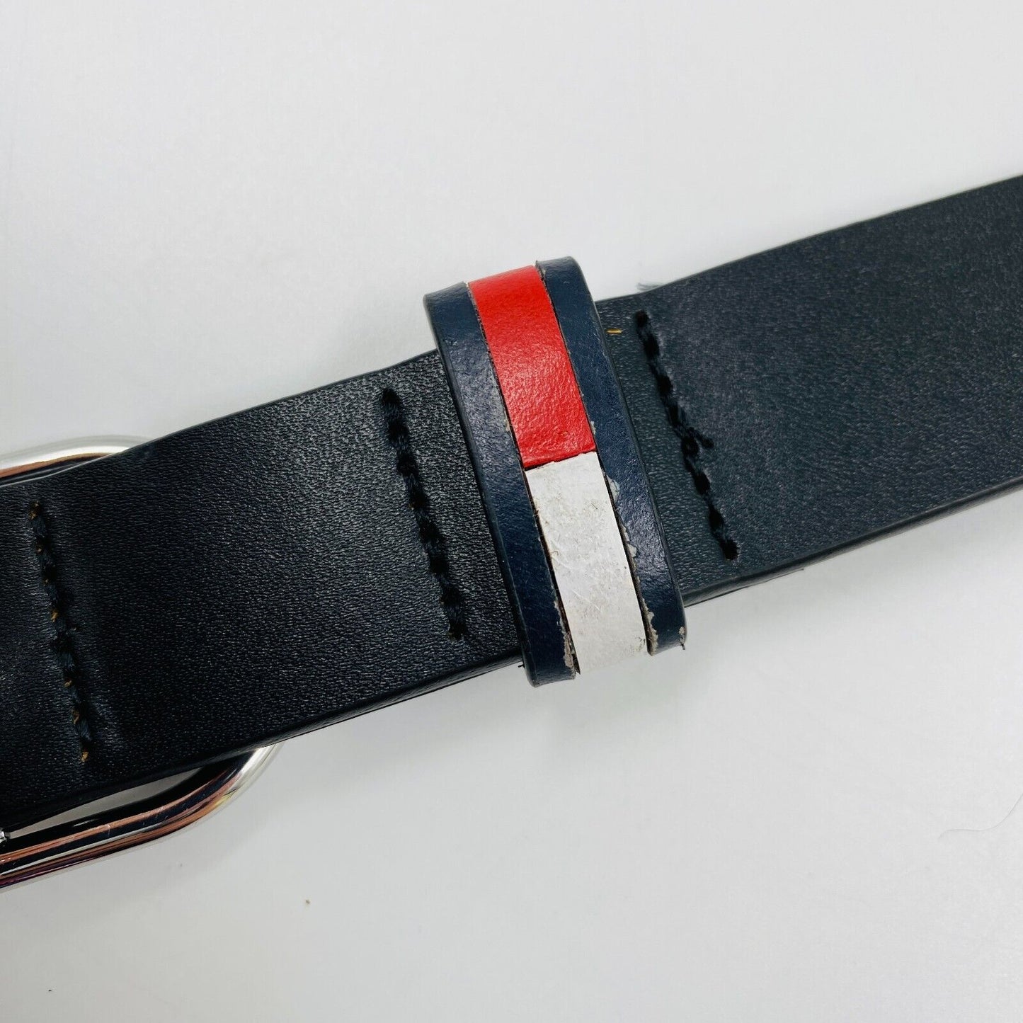 Tommy Jeans Women Black Classic Leather Belt Size 95 cm. 38 In