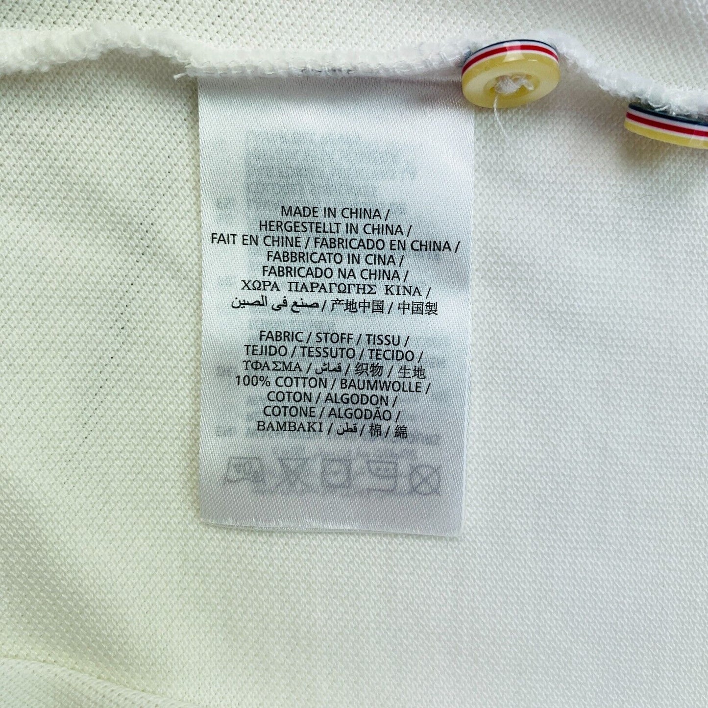 GANT White Pique Rugger Polo Shirt Size L