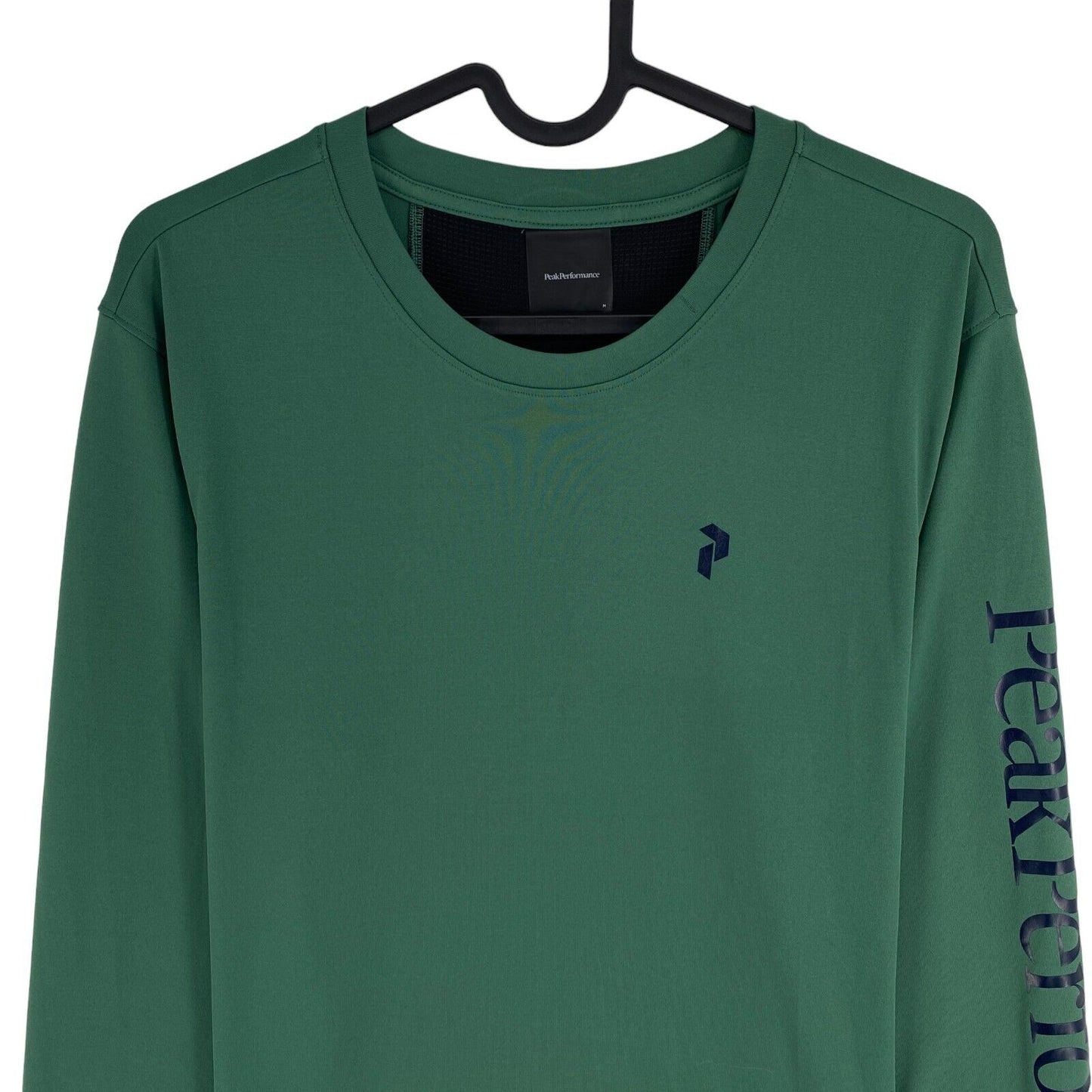 PEAK PERFORMANCE Men Green Alum Light Crew Neck Long Sleeves T Shirt Size M