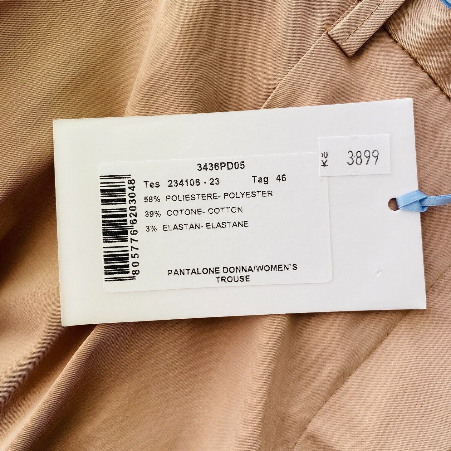 Manuel Ritz Women Brown Regular Straight Fit Dress Trousers Size IT 46 W31