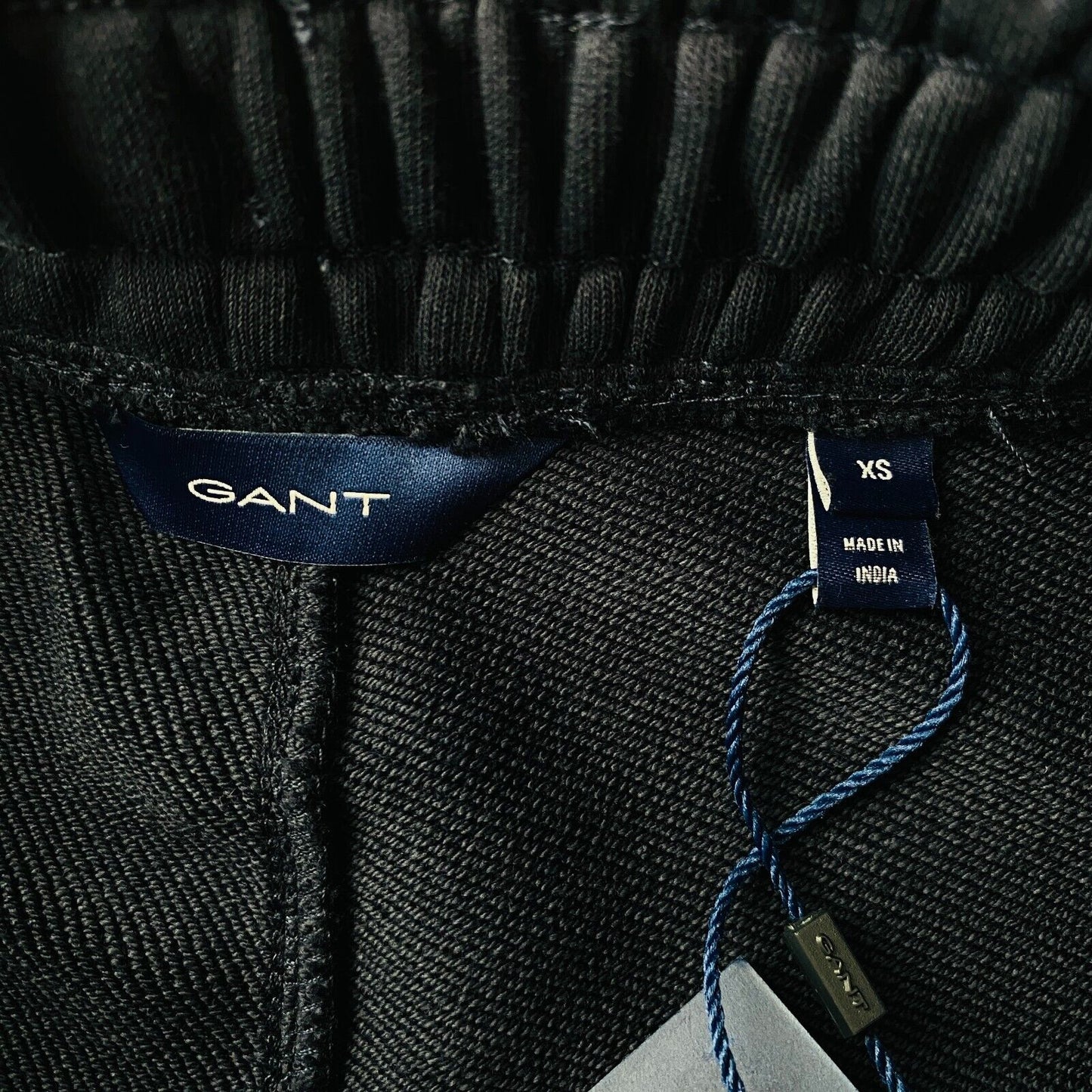 GANT Women Dark Blue Regular Fit Cuffed Sweatpants Trousers Size XS