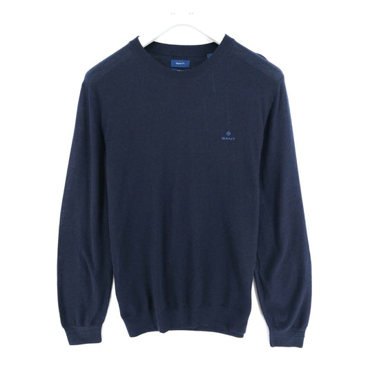 GANT Marineblauer Pullover mit Rundhalsausschnitt, Pure Prep, Größe S